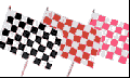 Checkered Stick Flags