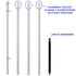 13ft Aluminum (Silver) Outdoor Pole with Ground Spike - Flags Importer