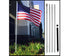 13ft Aluminum (Silver) Outdoor Pole with Ground Spike - Flags Importer