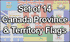 3x5ft Set of 14 Canadian Province/Territory Flags