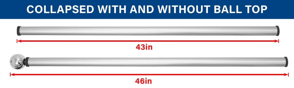 16ft Deluxe Fiberglass Pole & Ground Spike Kit - Flags Importer