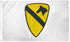 1st Cavalry (White) Flag 3x5ft Poly - Flags Importer