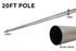 20ft Deluxe Fiberglass Pole & Ground Spike Kit - Flags Importer