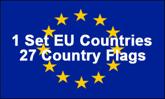 3x5ft Set of 27 EU Flags