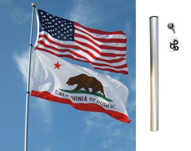 28ft Fiberglass Telescoping Flag Pole - Flags Importer