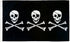 3 Skulls Pirate Flag 3x5ft Poly - Flags Importer