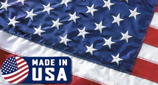 3x5ft USA American Made Embroidered Flag (Valley Forge) - Flags Importer