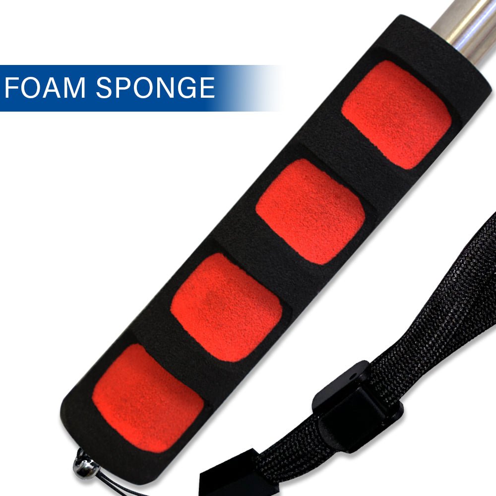 5ft Hand - Held Collapsible Flag Pole (Red) - Flags Importer