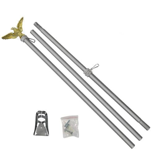 6ft Aluminum Flag Pole (Eagle Top) - Flags Importer