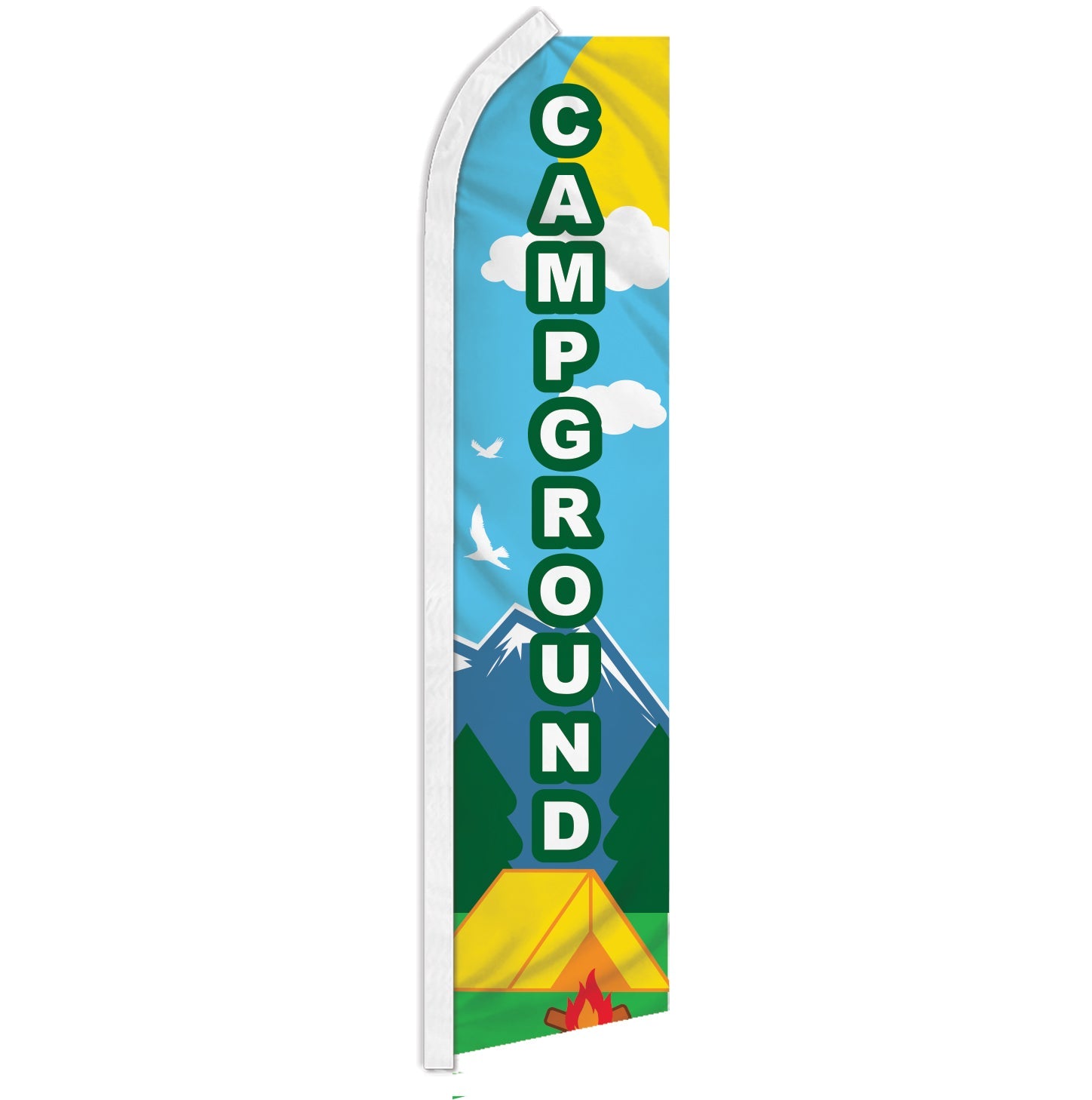 Campground (Blue) Super Flag