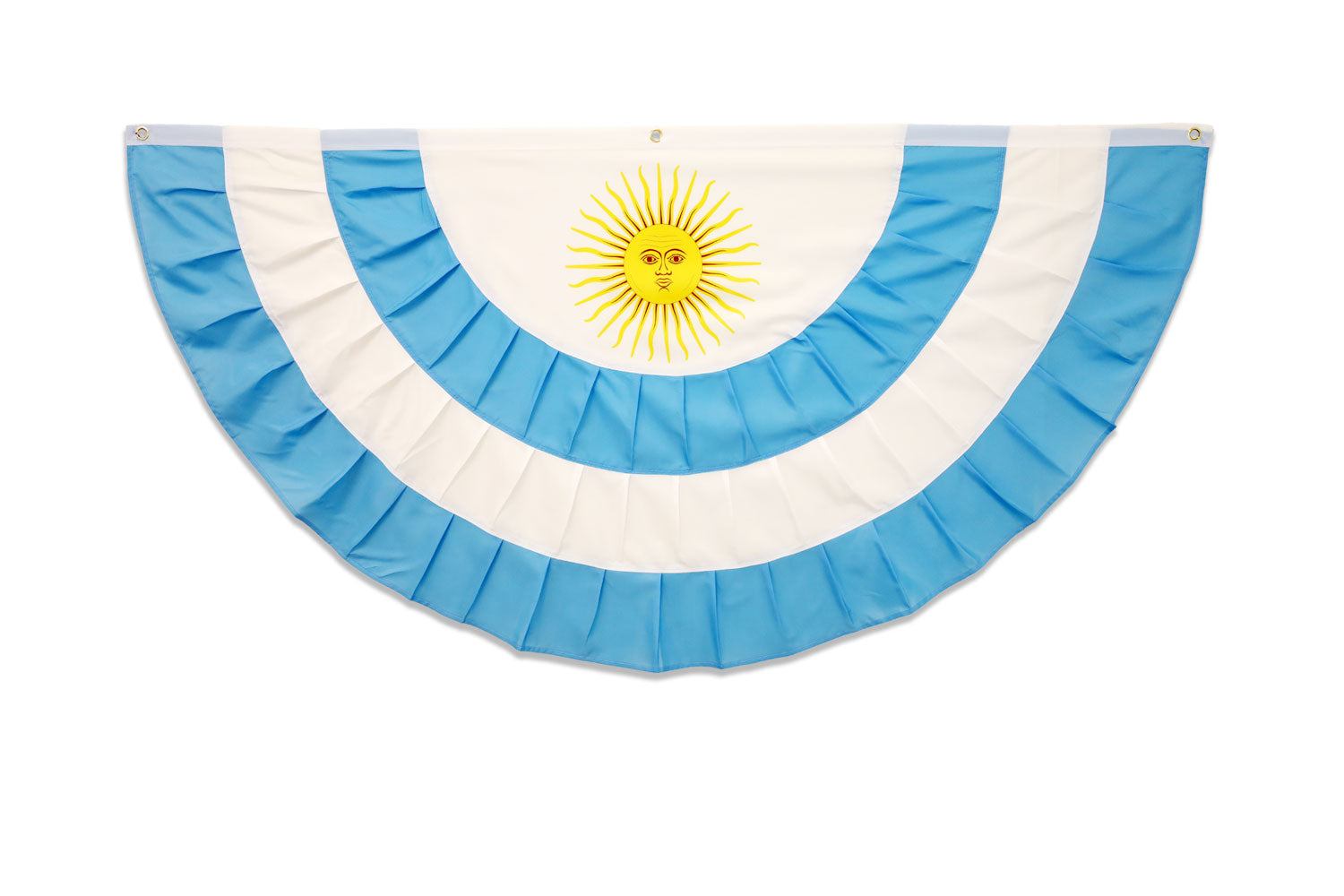 Argentina 3x6ft Pleated Bunting Flag