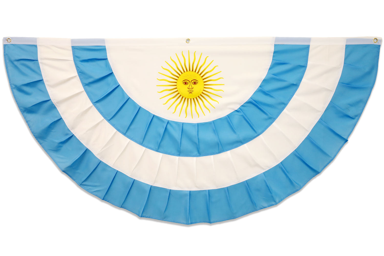 Argentina 3x6ft Pleated Bunting Flag