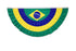 Brazil 3x6ft Pleated Bunting Flag