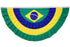 Brazil 3x6ft Pleated Bunting Flag