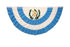 Guatemala 3x6ft Pleated Bunting Flag
