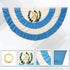 Guatemala 3x6ft Pleated Bunting Flag