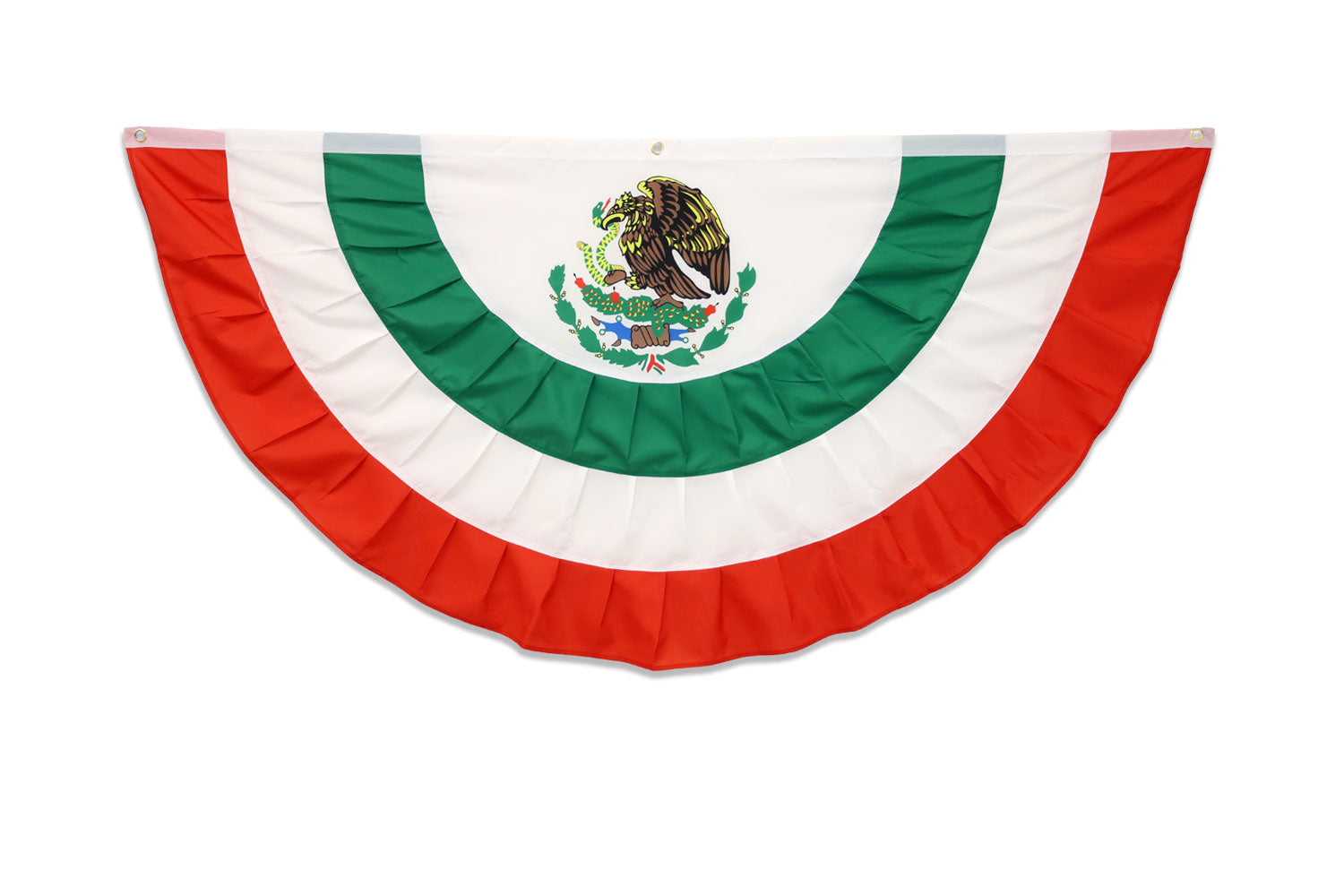Mexico 3x6ft Pleated Bunting Flag