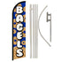 Bagels Windless Banner Flag & Pole Kit