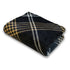 Black & Gold Plaid Soft Plush 50x60in Blanket