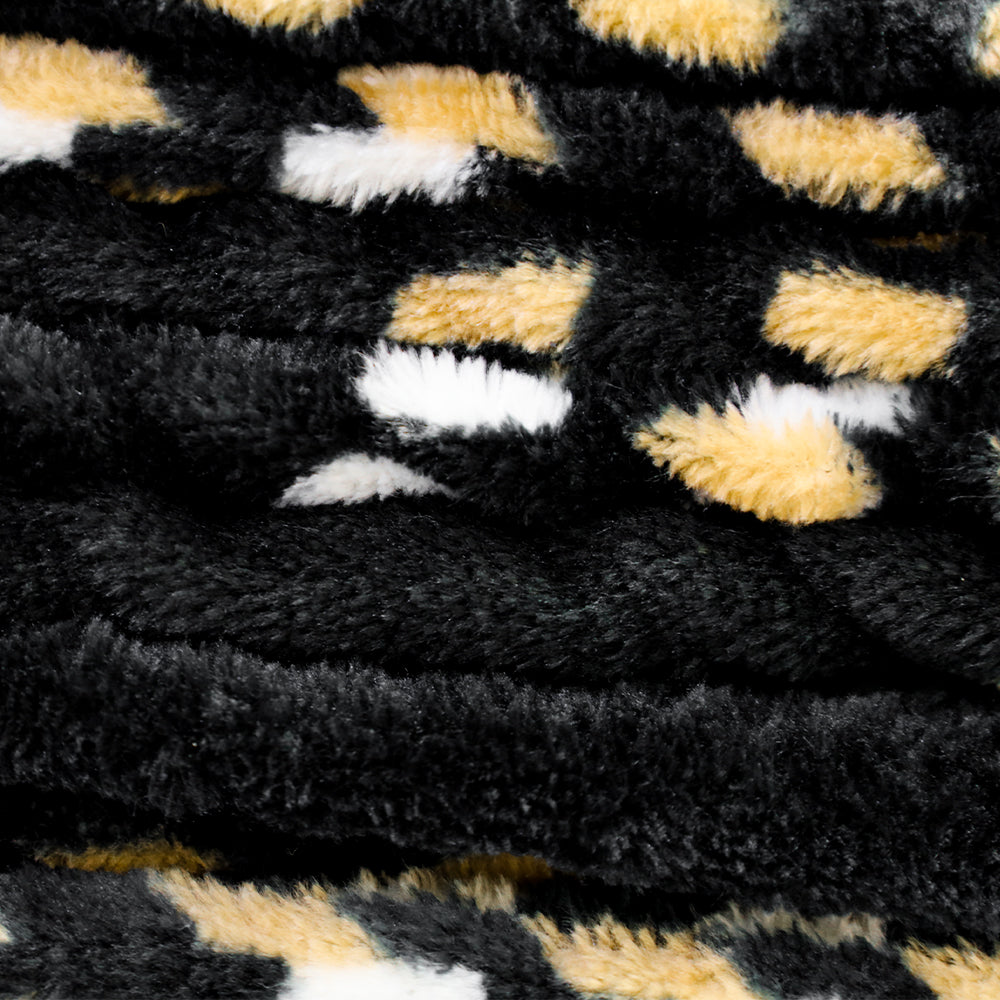 Black & Gold Plaid Soft Plush 50x60in Blanket