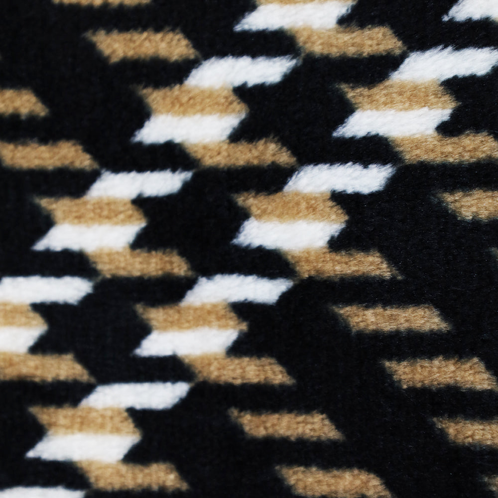 Black & Gold Plaid Soft Plush 50x60in Blanket