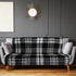 Black & White Plaid Soft Plush 50x60in Blanket