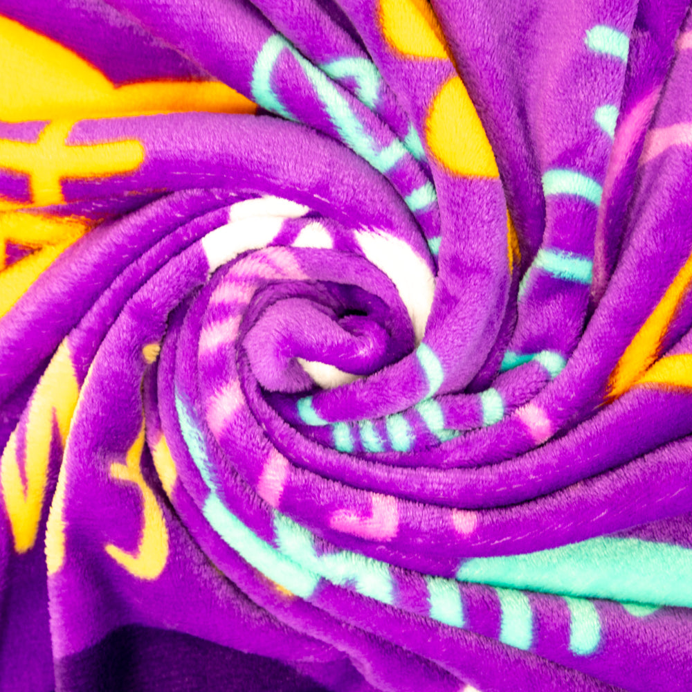 Kitty Paws (Purple) Soft Plush 50x60in Blanket