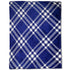 Blue & White Plaid Soft Plush 50x60in Blanket