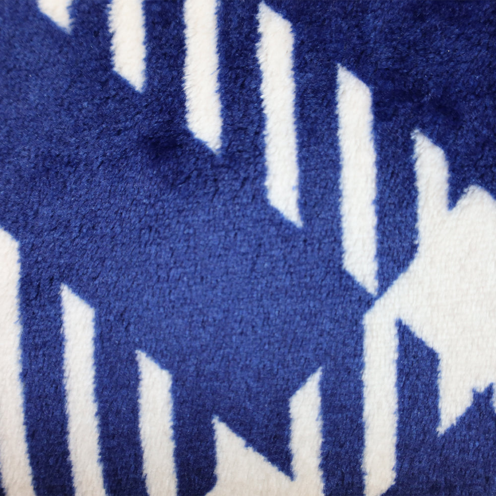 Blue & White Plaid Soft Plush 50x60in Blanket