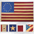 Burlap Betsy Ross Embroidered 3x5ft Flag