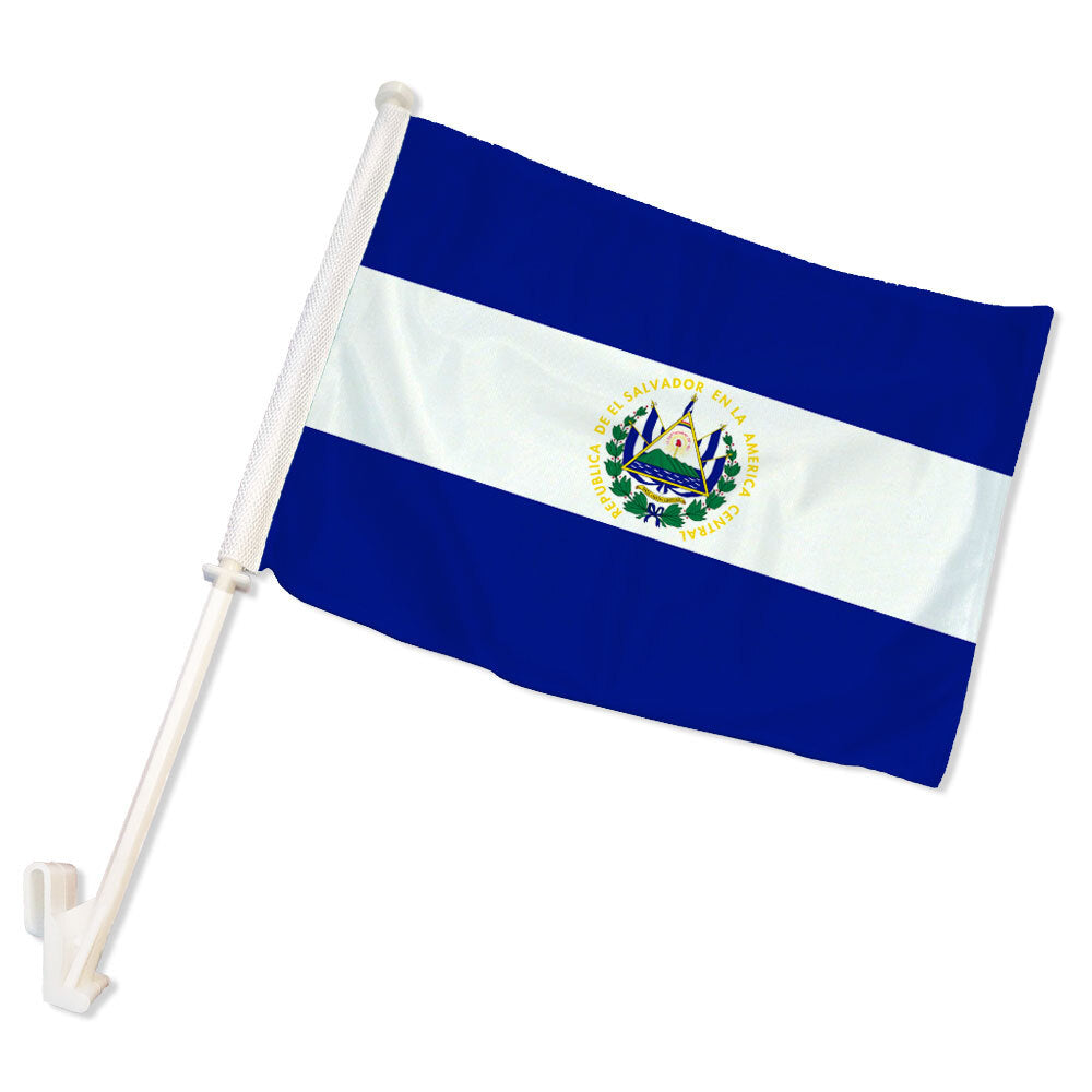 El Salvador Double-Sided Car Flag