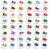 World Cup 2026 Flagship Flag Set – 48 Countries (4x6in Stick Flag)