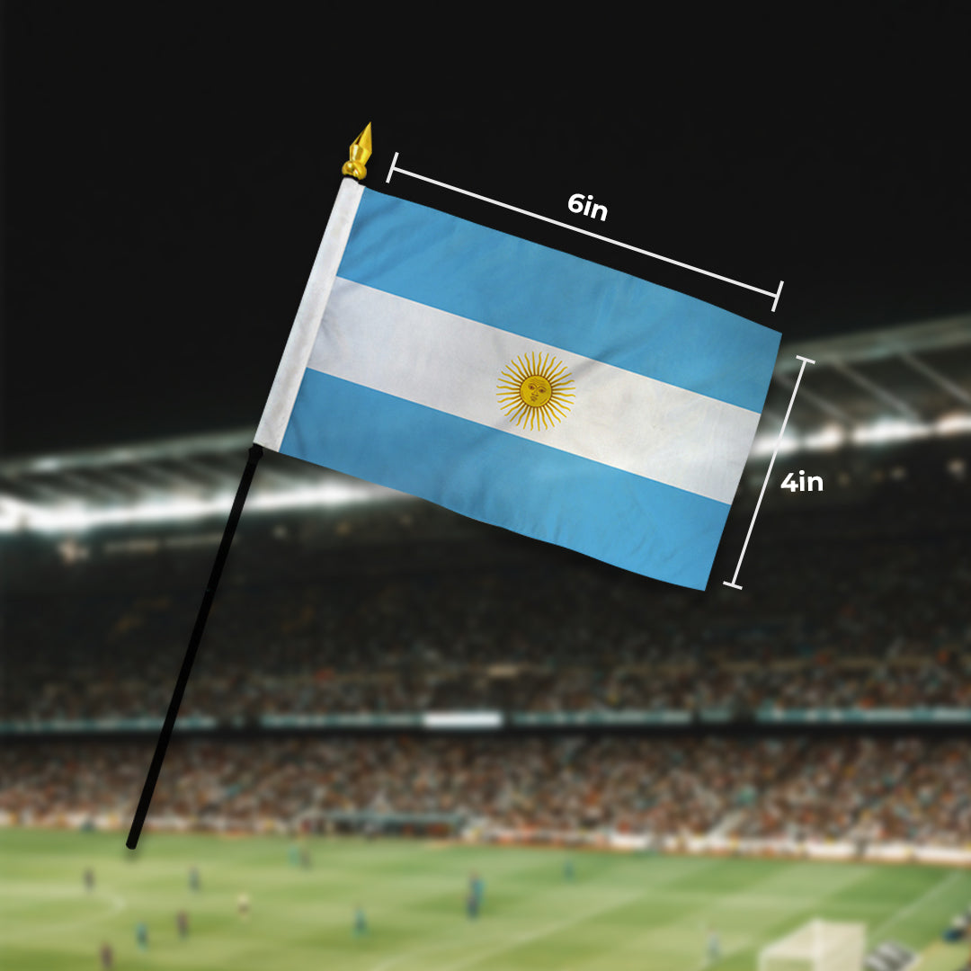 World Cup 2026 Flagship Flag Set – 48 Countries (4x6in Stick Flag)