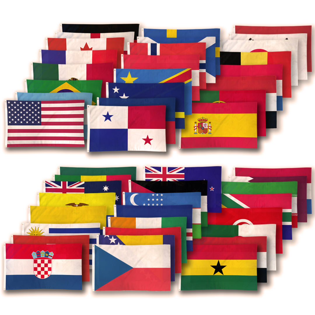 World Cup 2026 Flagship Flag Set – 48 Countries (2x3ft)