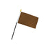 Brown Color 4x6in Stick Flag