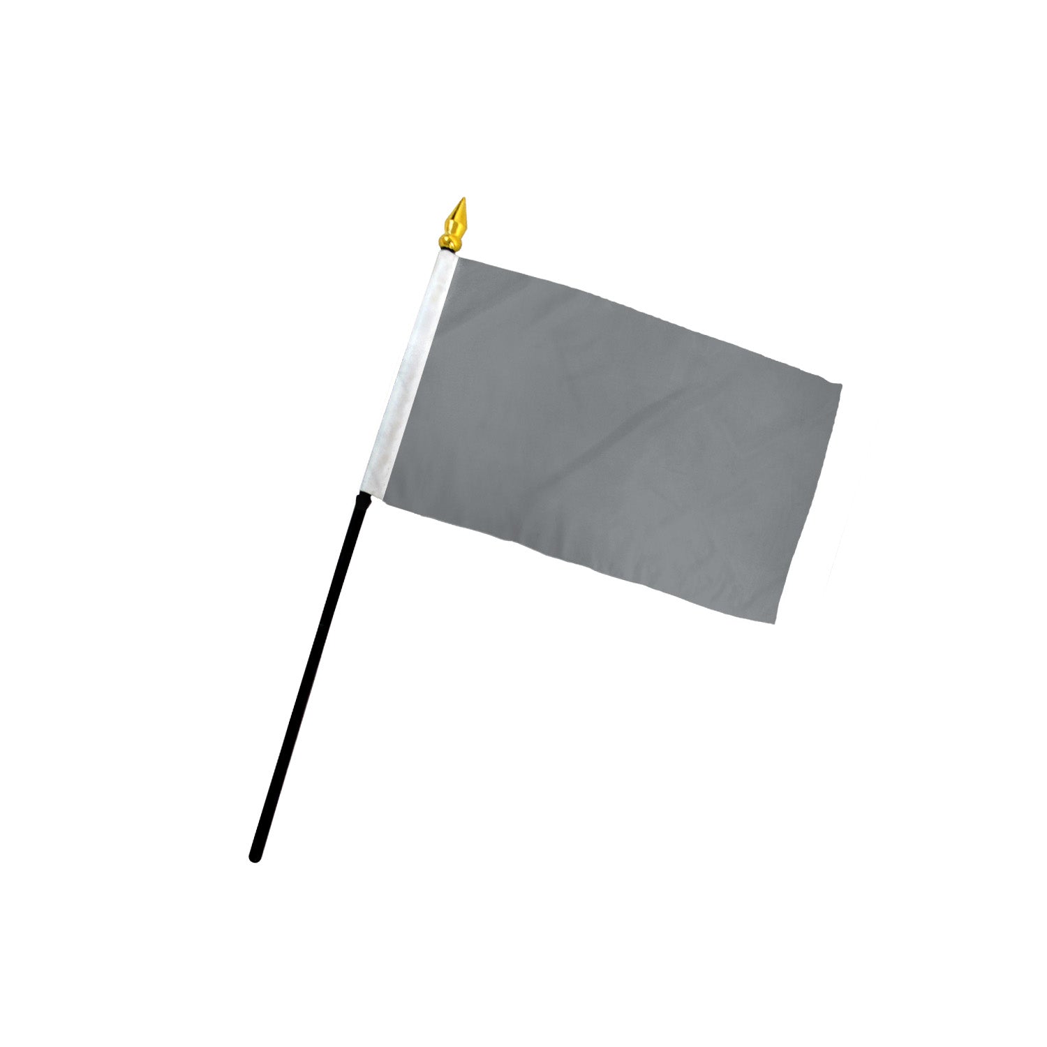 Gray Color 4x6in Stick Flag