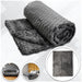Dark Gray Solid Color Soft Plush 50x60in Blanket