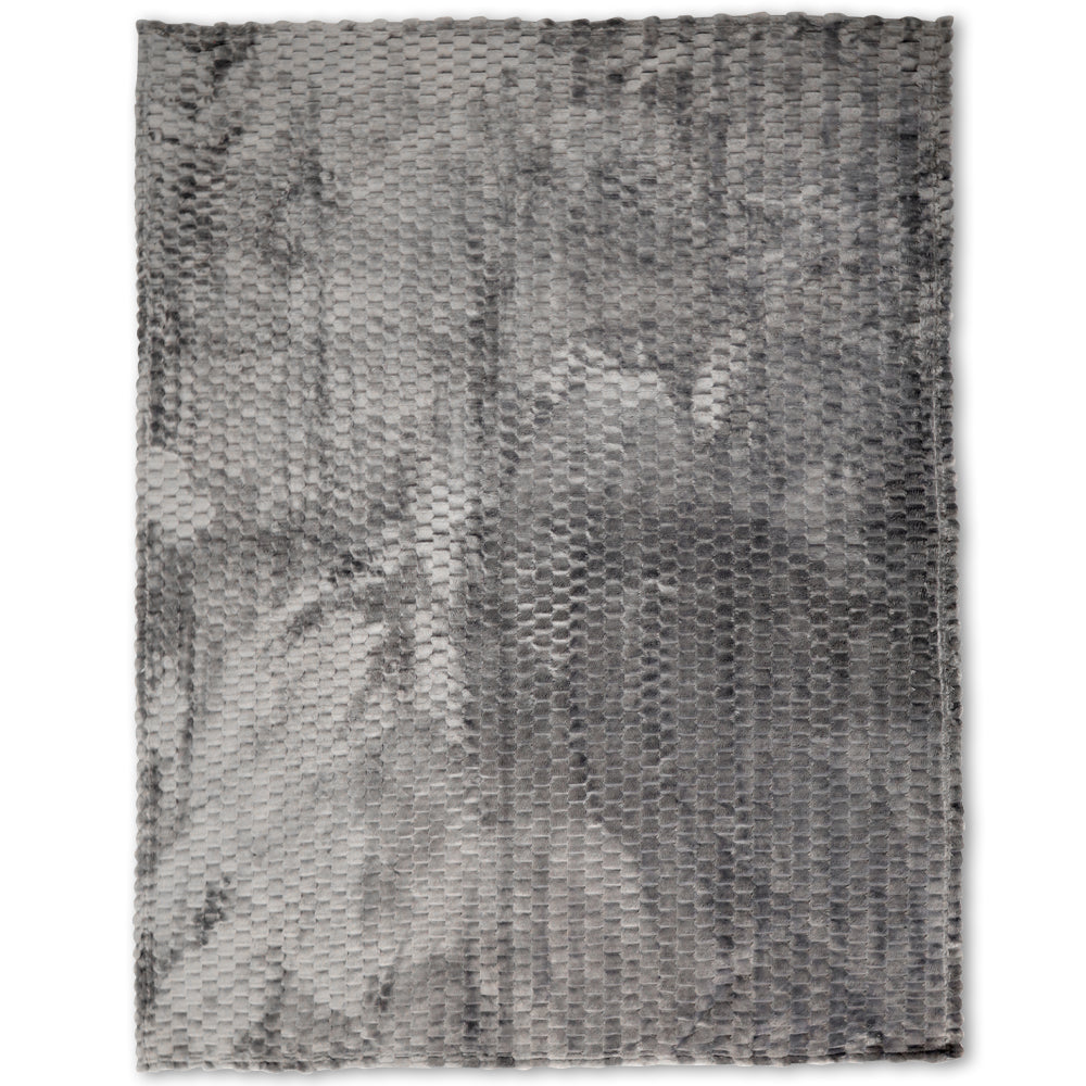 Dark Gray Solid Color Soft Plush 50x60in Blanket
