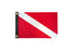 Diver 12x18in Boat Flag