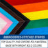 Progress Pride Embroidered Flag 3x5ft