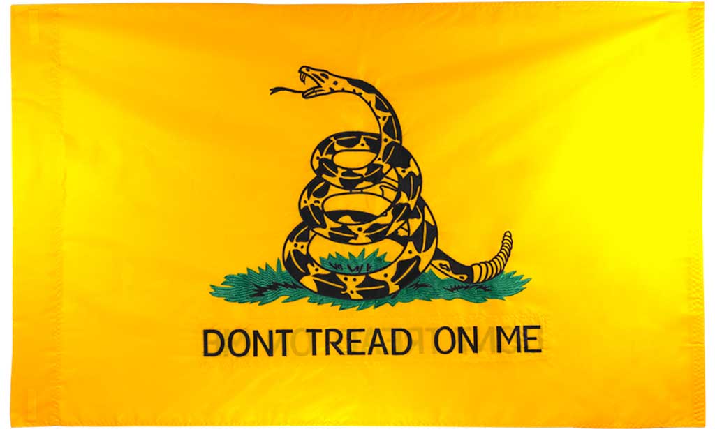 Gadsden Embroidered Home Banner Oxford Poly 3x5ft