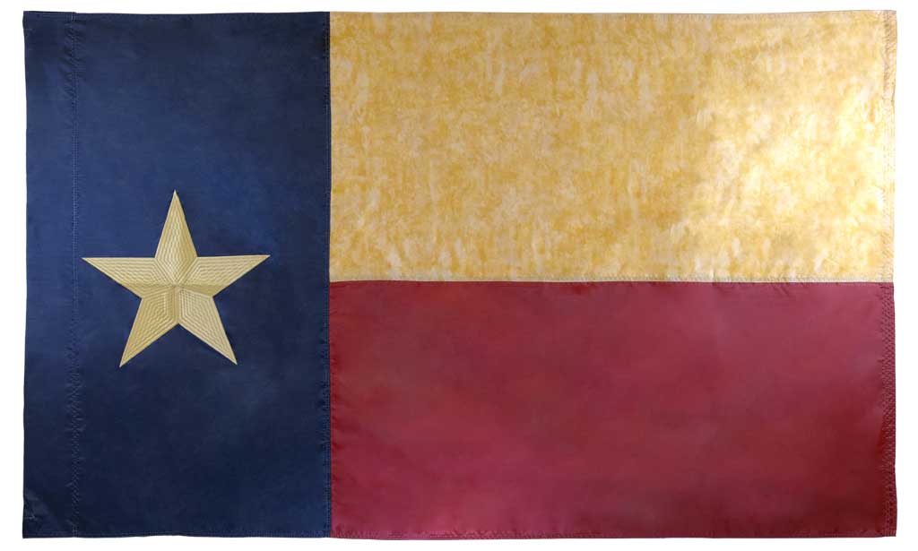 Texas Vintage Embroidered Home Banner Oxford Poly 3x5ft