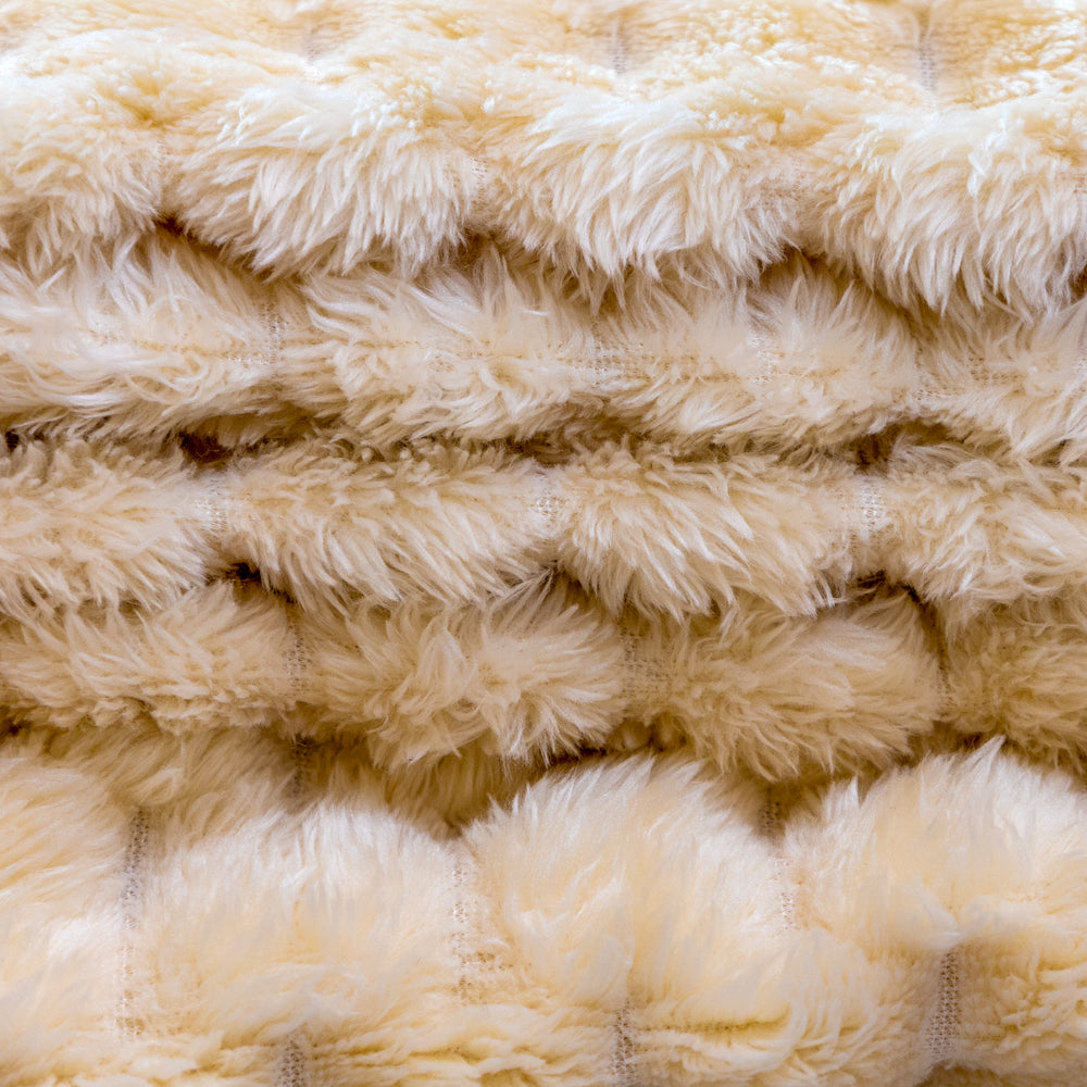 Cream Solid Color (Turtle Shell) Soft Plush 50x60in Blanket