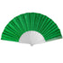 Glitter Green Small Hand Fan (Clear Handle)