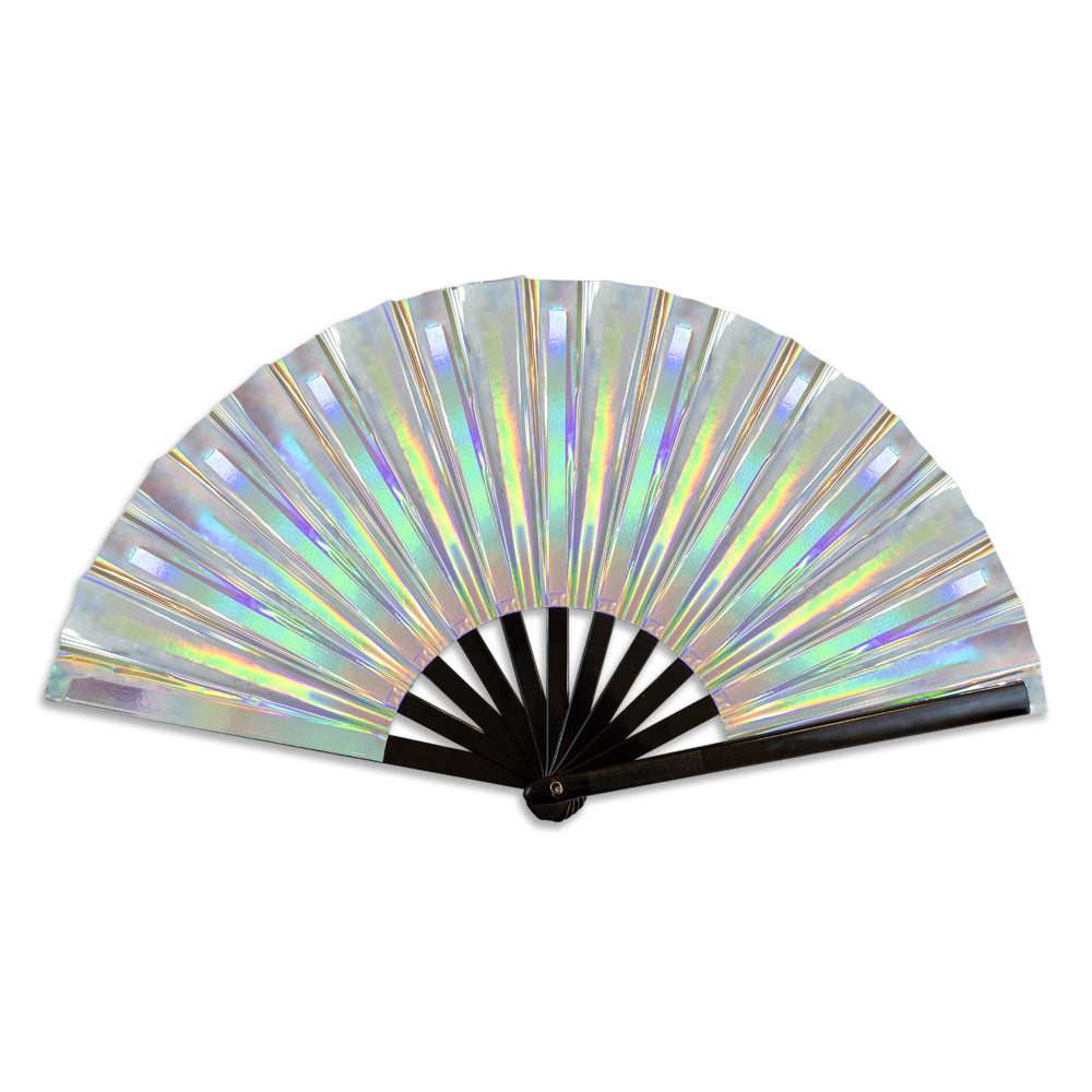 Metallic Silver X-Large Fan