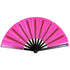 Transparent Glitter Hot Pink X-Large Fan