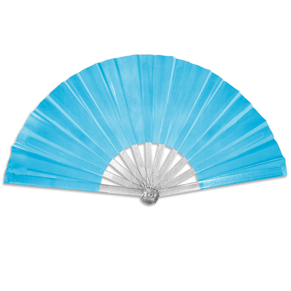 Iridescent Fairy Dust Blue X-Large Fan
