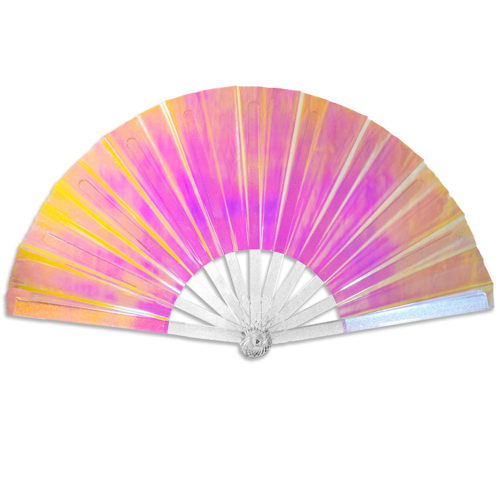 Iridescent Opal Light X-Large Hand Fan