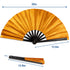 Glitter Orange X-Large Hand Fan