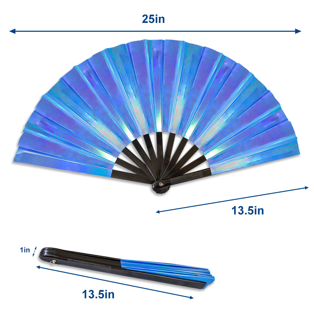 Metallic Blue X-Large Fan